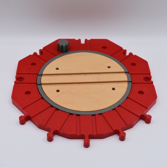 Thomas & Friends Wooden Railway Round-About Action Turntable Red Tidmouth Shed - Picture 1 of 3